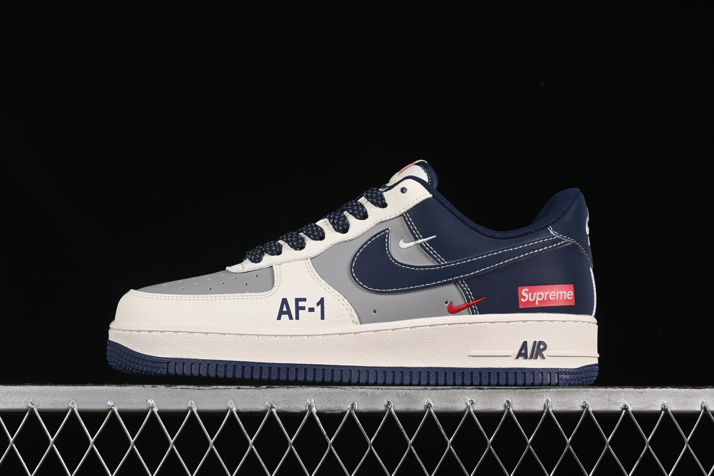 All categories Nk Air Force 1 Air Force series Nk Air Force 1 Low Air Force low top Nike Air Force 1'07 Low Supreme joint gray blue Air Force 1 low top casual sneakers HH7518-054